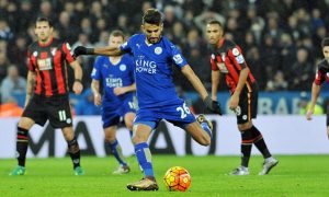 Mahrez al momento del rigore sbagliato