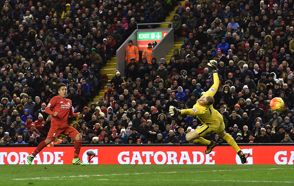 Firmino Liverpool Hart Manchester City Premier League