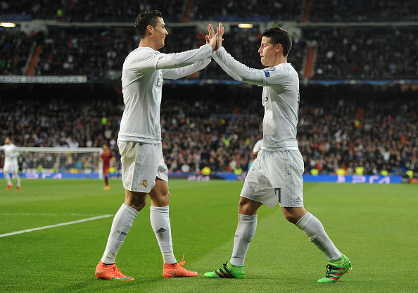 Real Madrid Roma Cristiano Ronaldo James Rodriguez