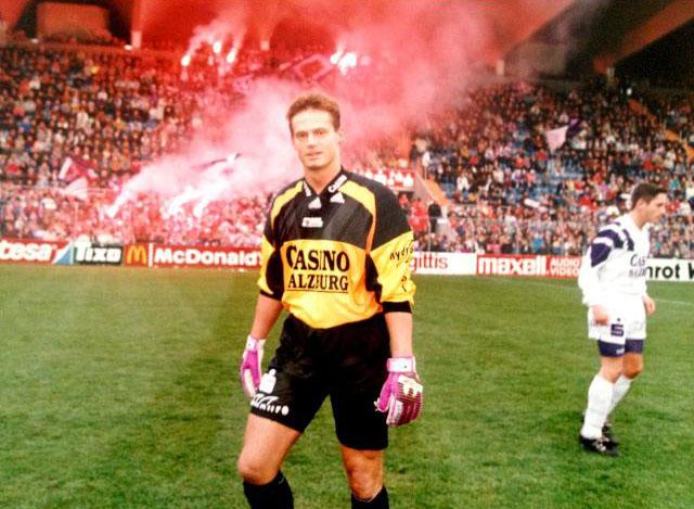 Otto Konrad, portiere dell'Austria Salzburg nei gloriosi anni '90