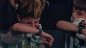 Bambino tifoso Juve allo stadio