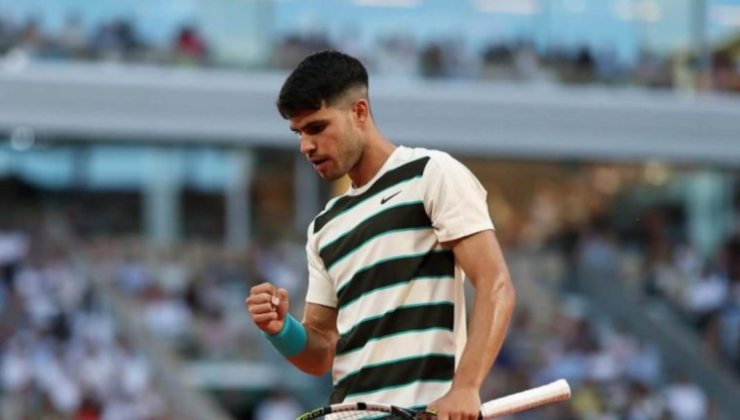 Carlos Alcaraz in campo