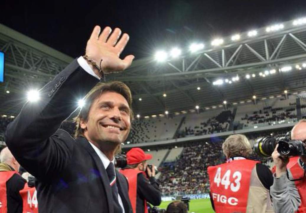 Antonio Conte allo stadio