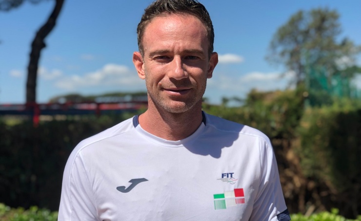 Filippo Volandri si prepara alle finali di Coppa Davis