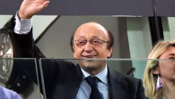 Luciano Moggi allo stadio