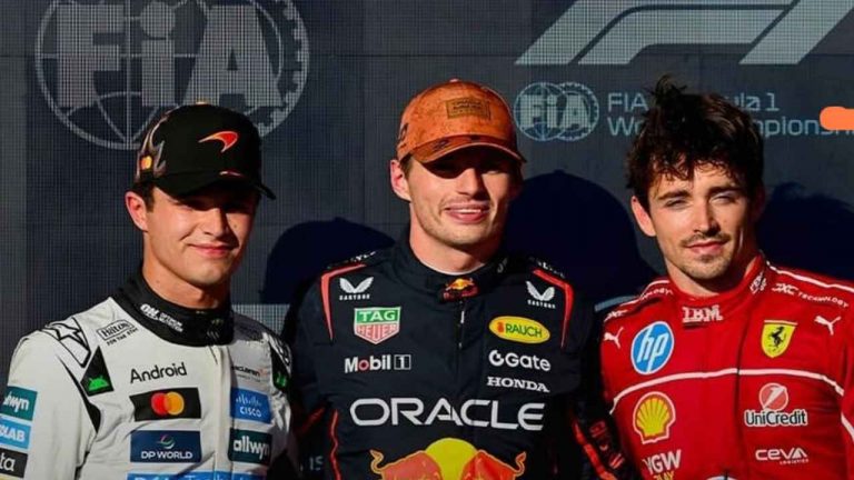 Norris, Verstappen e Leclerc
