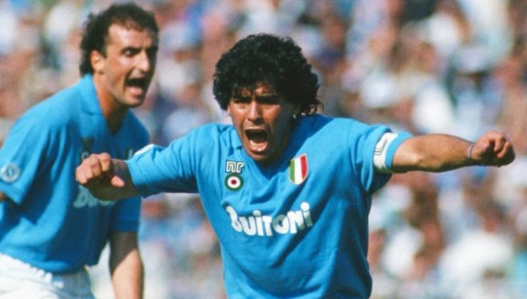 Diego Armando Maradona in campo